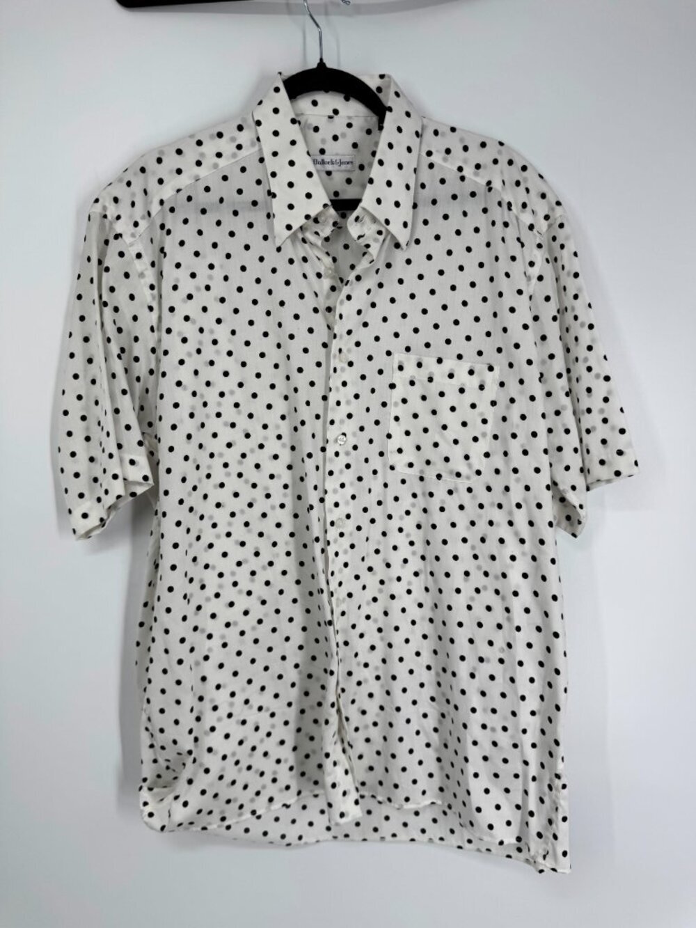 Bullock & Jones Polka Dot Short Sleeve Shirt - Size XL - Picture 3 of 9